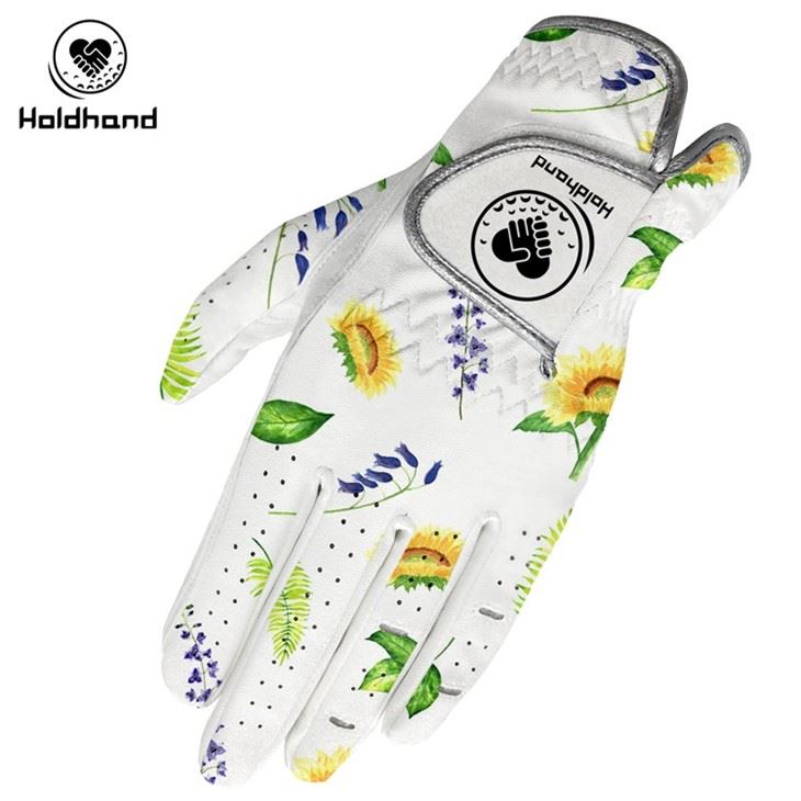 OEM Custom Pattern Fashion Design Factory Price PU Cabretta Golf Gloves